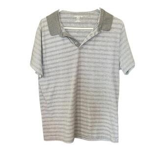 Claiborne | Men's Gray Slim Fit Polo | Size Large | 0562
